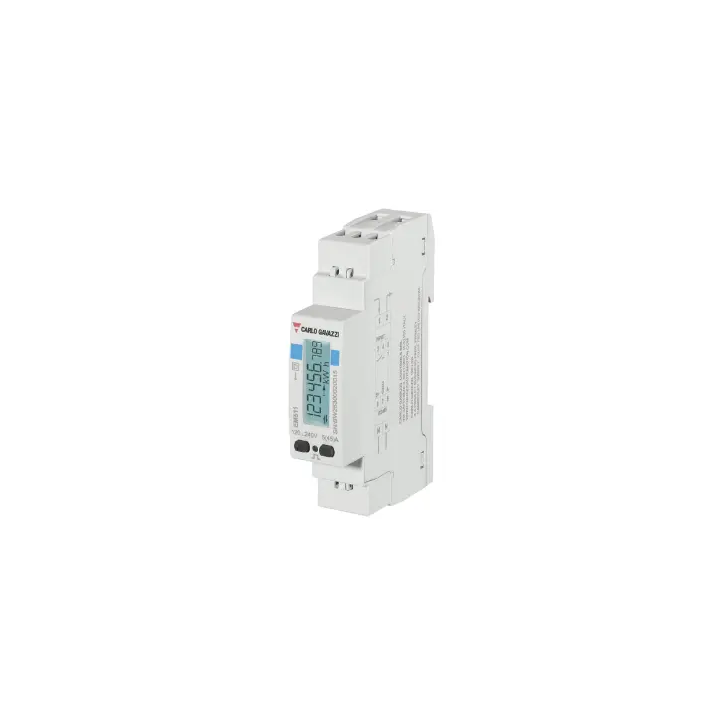 Carlo Gavazzi. Analizador de energía monofásico EM511DINAV81XS1X, Conexión directa hasta 45A