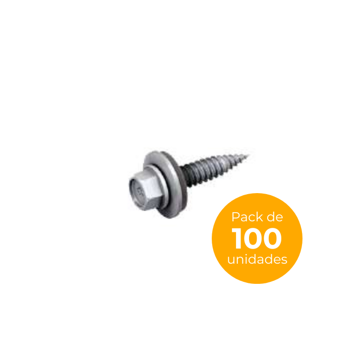 Tornillo taladrador 5,5 x 25 SW8 E16 para aluminio 0,50 - 1,50 mm o 0,40 - 1,25 mm - Presentación caja 100 uds