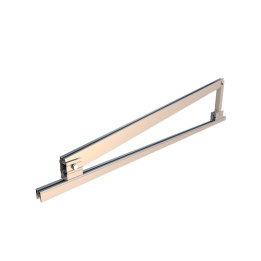 TR29.1H-10-10-A. Triángulo simple soporte lastrado, horizontal. Anodizado
