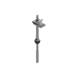 S01-250-C-20-A. Fijación clip atornillada a hormigón/madera para cubierta de teja. Anodizado