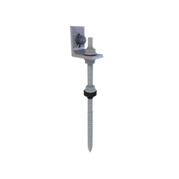 S01G-250-20-A. Fijación atornillada a hormigón/madera para cubierta de teja. Anodizado