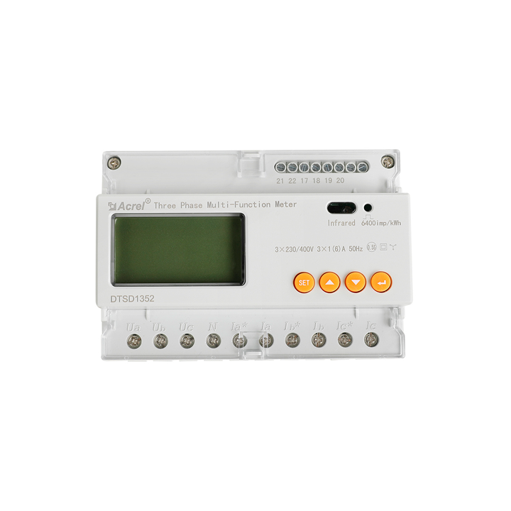 Vatímetro trifásico medida directa 80A (Para equipos Sungrow) DTSD1352-80A/DTSU666 -BB002821